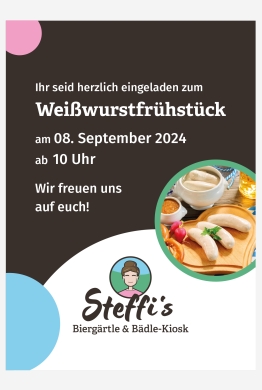 Plakat Weißwurstfrühstück