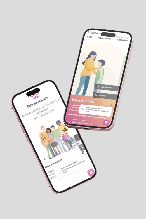 mobile Ansicht Webseite
