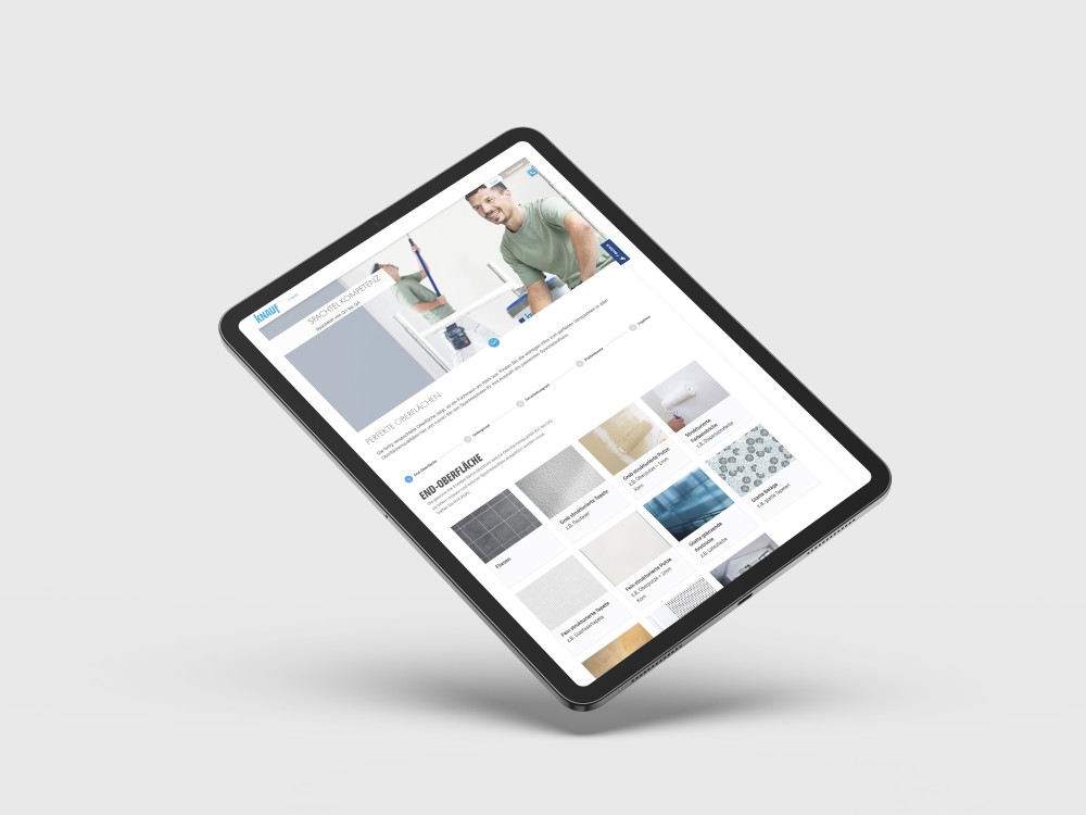 Tabletansicht Spachtelpilot Knauf KG